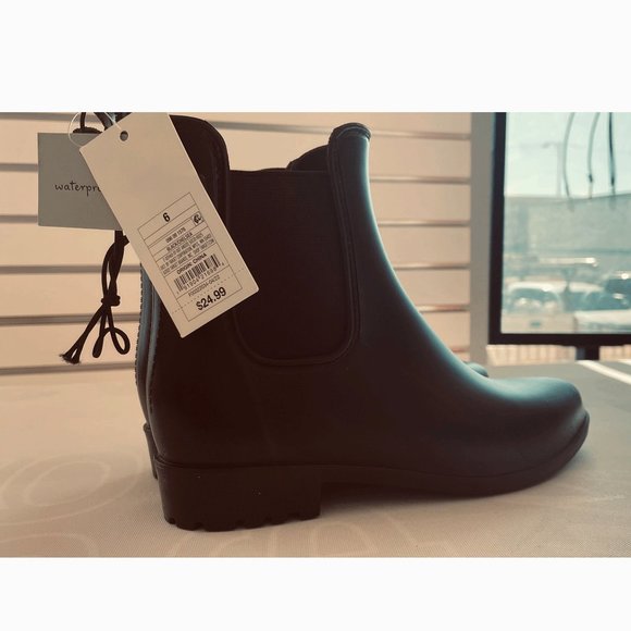 Black Women shoes, Half Boot,  Waterproof boots, Black boots, A new Day - Picture 3 of 6